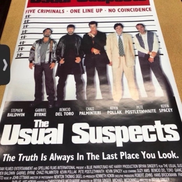 The Usual Suspects Movie Poster - Picture 1 of 3